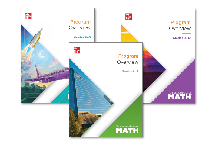 Tennessee Reveal Math Program Overview brochure covers