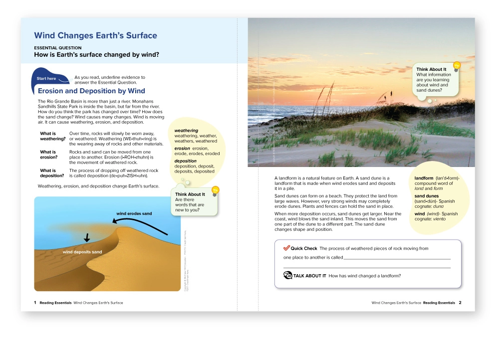 TX Science example - Wind Changes Earth's Surface