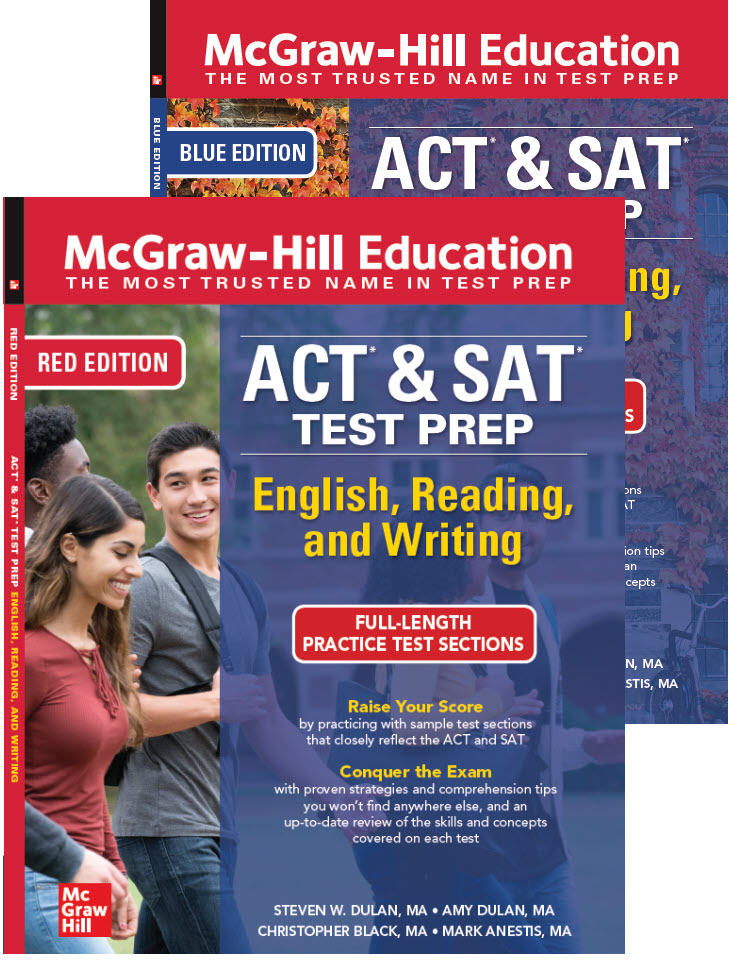 The ACT/SAT Student Prep and Practice Books cover images. The ACT/SAT Student Prep and Practice Books cover images.