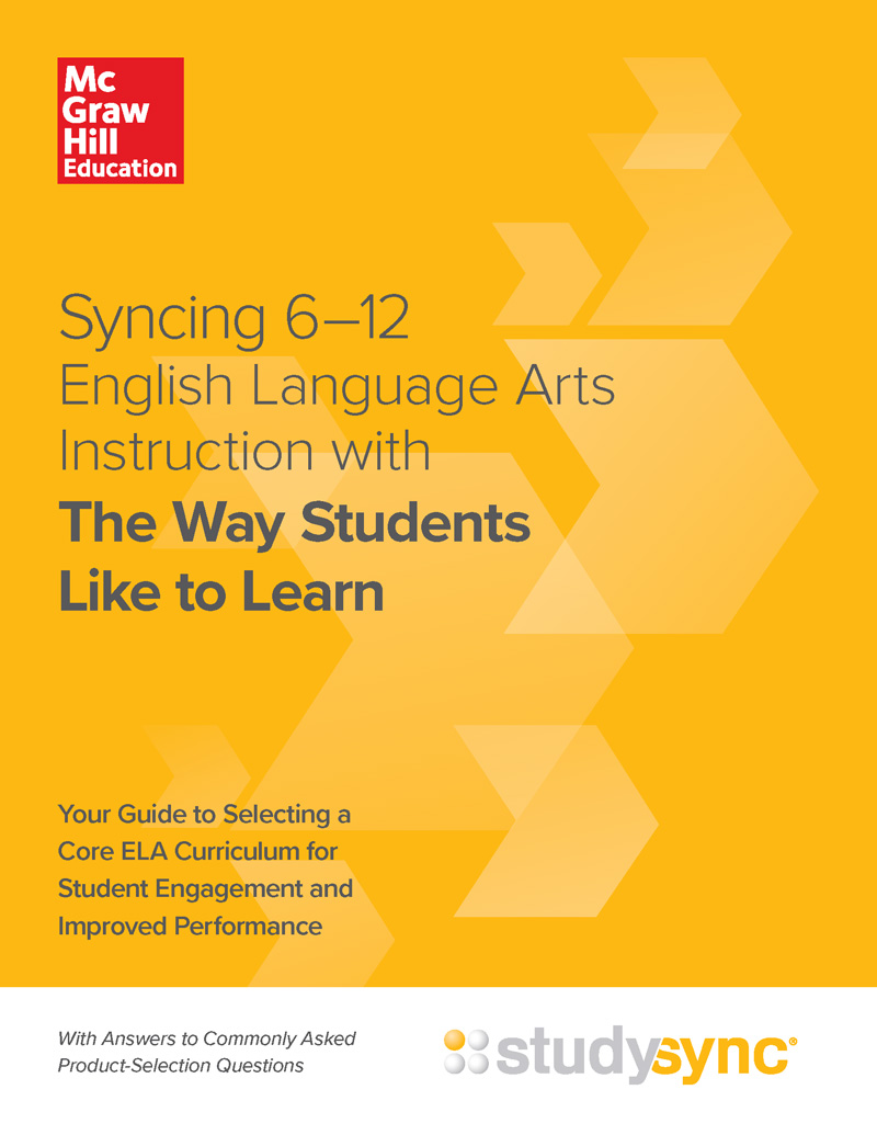 Brochure cover for How to Choose a 6–12 English Language Arts Curriculum