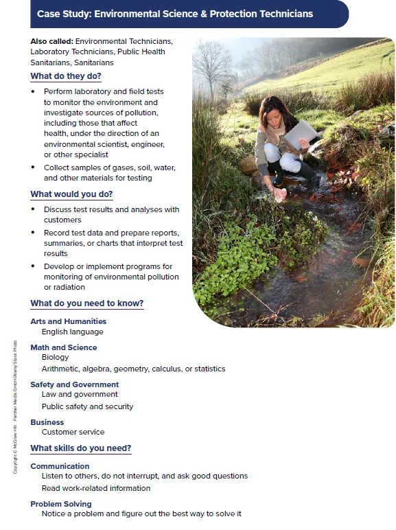 Case Study: Environmental Science & Protection Technicians
