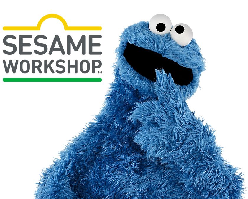 Sesame Workshop logo and Cookie Monster