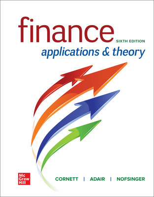 Finance: Applications and Theory cover
