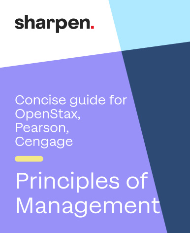 Principles of Management Sharpen cover