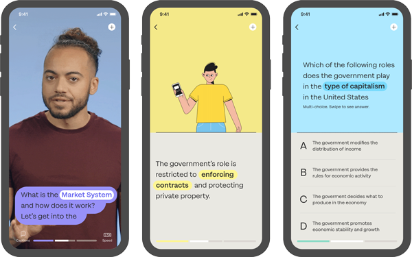 screenshot of app