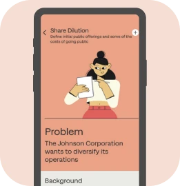 A mobile screenshot of the Sharpen app showing a problem statement