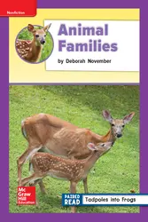 Reading Wonders Leveled Reader Animal Families: ELL Unit 2 Week 4 Grade 2