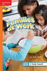 Reading Wonders Leveled Reader Families at Work: Approaching Unit 1 Week 5 Grade 2