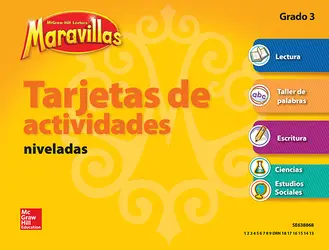 Lectura Maravillas, Grade 3, Workstation Activity Cards