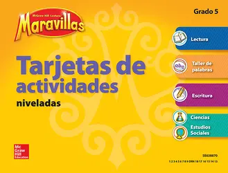 Lectura Maravillas, Grade 5, Workstation Activity Cards Package (4 Cards)