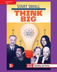 Reading Wonders, Grade 4, Leveled Reader Start Small, Think Big, ELL, Unit 1, 6-Pack