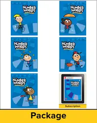 Number Worlds Level F, Student Materials Bundle (5 students. 1-year)