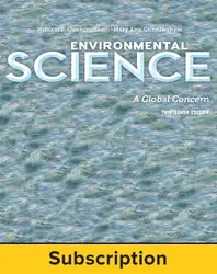 Cunningham, Environmental Science: A Global Concern © 2015 13e, ConnectED eBook, 6-year subscription
