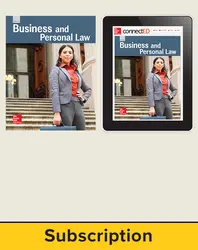 Glencoe Business and Personal Law, Print Student Edition and Online SE Bundle, 6 year subscription