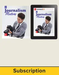 Glencoe Journalism Matters, Print Student Edition and Online SE Bundle, 6 year subscription
