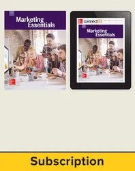 Glencoe Marketing Essentials, Print Student Edition and Online Bundle, 6 year subscription