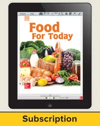 Glencoe Food for Today, Online Teacher Center, 6 year subscription
