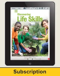 Glencoe Discovering Life Skills, Online Teacher Center, 6 year subscription