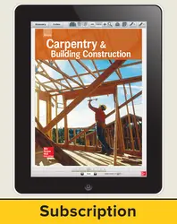 Glencoe Carpentry and Building Construction. Online Teacher Center, 1 year subscription