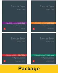Common Core Achieve, HiSET Exercise Book 25 Copy Set