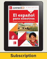 El Español para Nostros Level 1 2014 Online Student Edition 1 year subscription