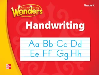 McGraw-Hill Language Arts, Grade K, Handwriting Manuscript Workbook/Blackline Masters