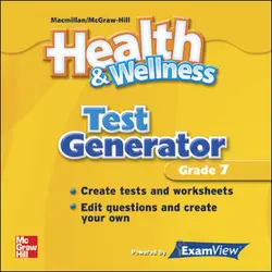 Health and Wellness, Grade 7, Test Generator