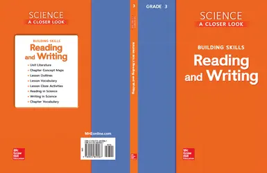 Science, A Closer Look, Grade 3, Building Skills: Reading and Writing Teacher Guide