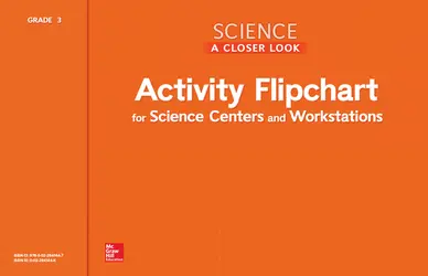 Science, A Closer Look, Grade 3, Activity Flipchart