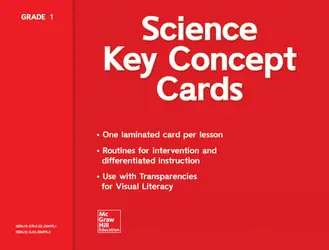 Science, A Closer Look Grade 1, Key Concept Cards