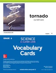 Science, A Closer Look, Grade 6, Science Vocabulary Cards