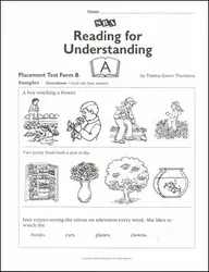 Reading for Understanding, Placement Test B, Grades 1-3
