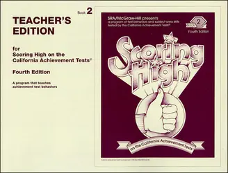 Scoring High on the California Achievement Tests (CAT), Grade 2 Teacher Edition