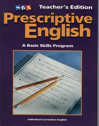 Prescriptive English, Teacher Edition Book E