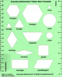 Everyday Mathematics 4, Grades 1-3, Pattern Block Template