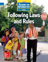 Reading for Information, Above Student Reader, Civics - Following Laws and Rules, Grade 2