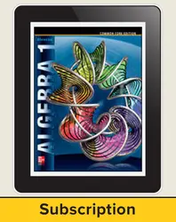 Algebra 1, eStudentEdition Online, 6-year subscription