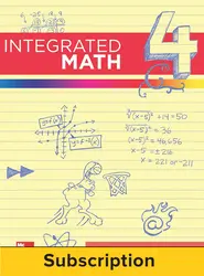 Integrated Math, Course 4, Student Bundle, 1-year Subscription