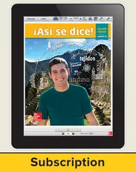 Asi se dice Level 1B, Teacher Suite 6-year subscription