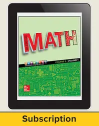 Glencoe Math 2016, Course 2 eStudentEdition, 6-year subscription