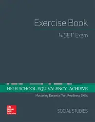 High School Equivalency Achieve, HiSET Exercise Book Social Studies