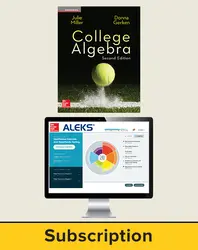 Miller, College Algebra, 2017, 2e, ALEKS®360 Student Bundle, 40-week subscription