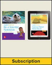 Inspire Science 2.0 Grade K, Basic Student Bundle with Print Be a Scientist Notebook and Online Student Learning Center, 5 Year Subscription