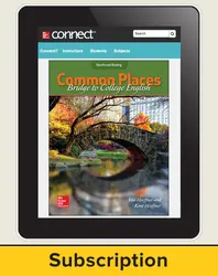 Hoeffner, Common Places: Bridge to College English, 2017, 1e, Connect, 1-year subscription
