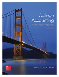 College Accounting (A Contemporary Approach)
