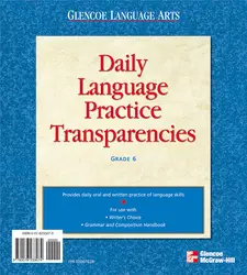 Writer's Choice, Grade 6, Daily Language Practice Transparencies