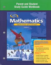 Mathematics: Applications and Concepts, Course 2, Parent and Student Study Guide Workbook