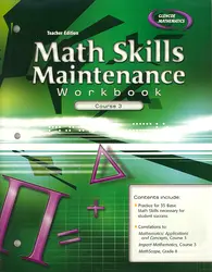 Math Skills Maintenance Workbook: Course 3, Teacher Edition