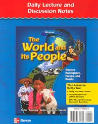 The World and Its People: Western Hemisphere, Europe, and Russia, Daily Lecture & Discussion Notes