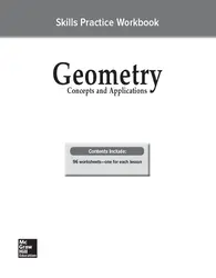 Geometry: Concepts and Applications, Skills Practice Workbook